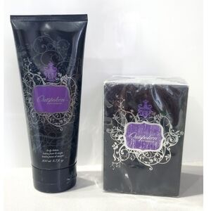 ♡ Sealed ♡ Outspoken by Fergie Perfume Lotion Set Full Size